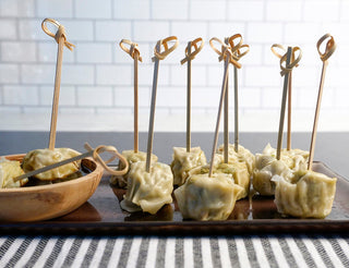 6" Bamboo Appetizer Knot Picks - La Cuisine