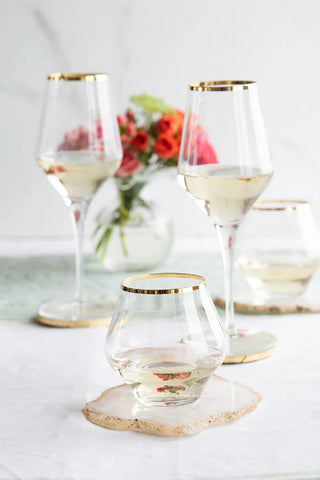 Contessa Gold Wine Glass, set/6