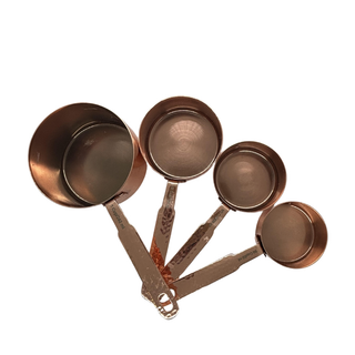 Copper Measuring Cups: Shiny