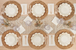 Simply Eco Compostable Dinner Plate Cream/8pkg - La Cuisine