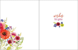Anniversary Greeting Card - Celebrate Flowers - La Cuisine