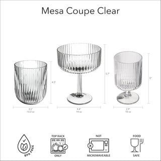Mesa Stemless Shatterproof Drinkware, Clear