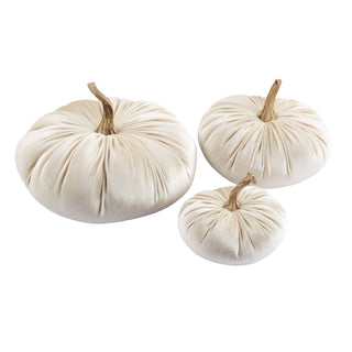 Decorative Velvet Pumpkins, Set/3 - La Cuisine