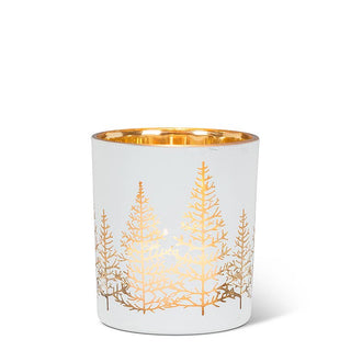Sm Wht/Gold Tree Tealight-3"H - La Cuisine