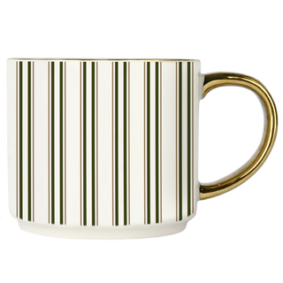 Green Stripe Coffee Mug