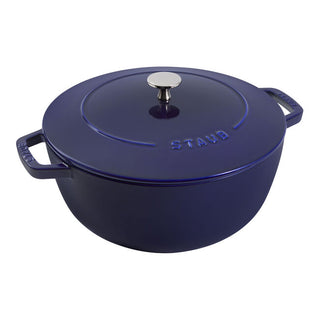 Cast Iron Essential French Oven 5.25 qt, Dark Blue - La Cuisine
