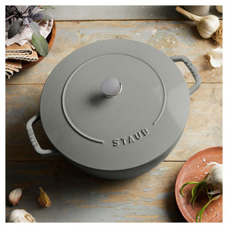 Cast Iron Essential French Oven 5.25 qt, Graphite Grey - La Cuisine