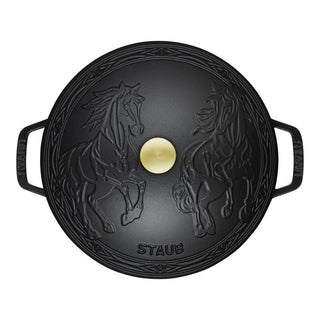 Cast Iron Essential French Oven 5.25 qt, Black Matte - La Cuisine