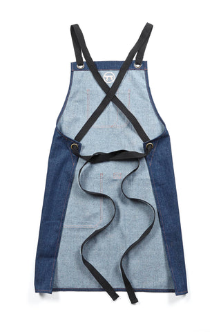 Outset Blue Denim Griller's Apron, 27" x 33" - La Cuisine