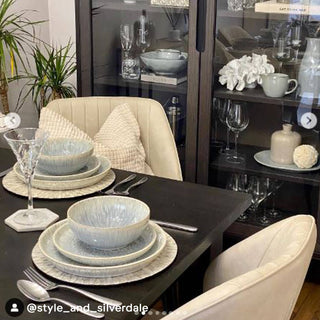 Halo Speckle Set of 4 Salad Coupe Plates