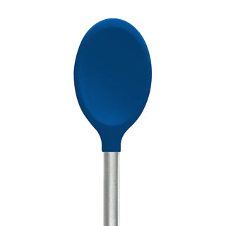 Silicone and Stainless Steel Mixing Spoon - Deep Indigo - La Cuisine