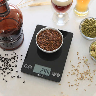 Arti Glass Kitchen Scale, Black Obsidian