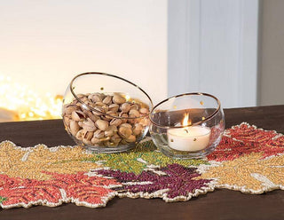 Medium Angled Bowl with Dots: Medium