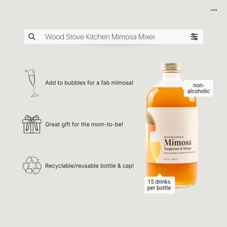 Mimosa Mixer w/ Tangerine & Mango for Cocktails and Mocktails, 16 fl oz - La Cuisine