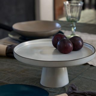 Stacked Organic Footed Cake Plate