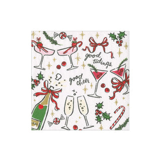 Let's Be Merry Paper Cocktail Napkins, Pkg/20 - La Cuisine