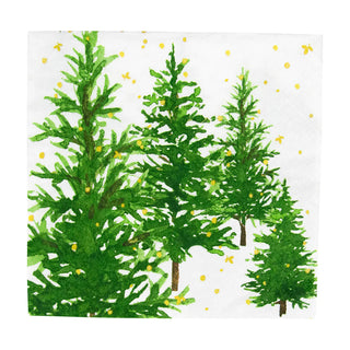 White Christmas Luncheon Napkins, Pkg/20