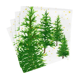 White Christmas Luncheon Napkins, Pkg/20