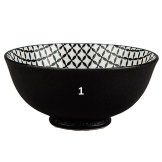Bellissimo Bowls, Black & White Assorted - Sold Individually
