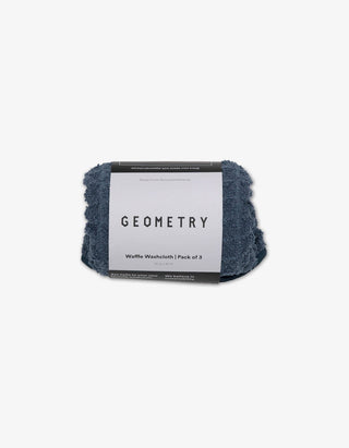 Midnight Blue Waffle Washcloth Set - La Cuisine