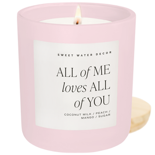All of Me Loves All of You 15 oz Soy Candle, Matte Jar