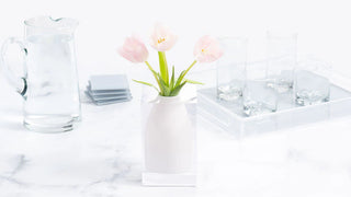 Hester Bud Vase, Hamptons White - La Cuisine