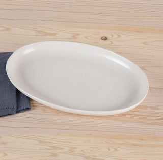 Pacifica Large Oval Platter, Vanilla