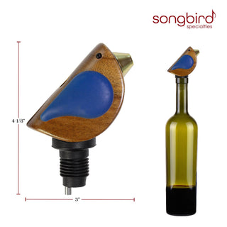 Songbird Specialties® Wine Bottle Pourer, Blue
