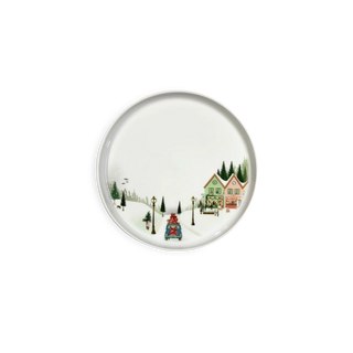 7.75" Winter Decor Toulouse Plate