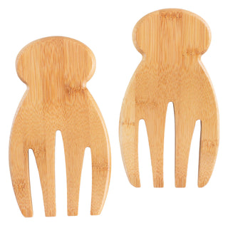 Salad Hands, Bamboo Salad Serving Utensils - La Cuisine