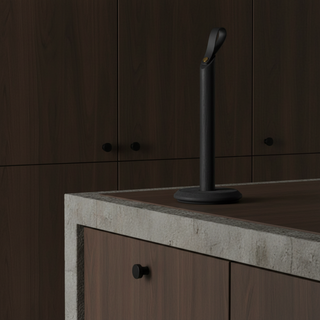 Grab kitchen roll holder, black - La Cuisine