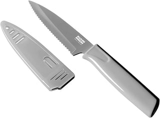 Paring Knife Colori Serrated - Gray - La Cuisine