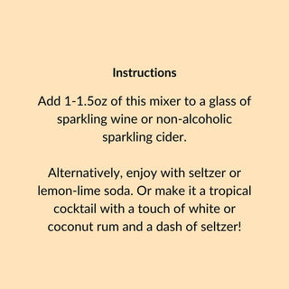 Mimosa Mixer w/ Tangerine & Mango for Cocktails and Mocktails, 16 fl oz - La Cuisine