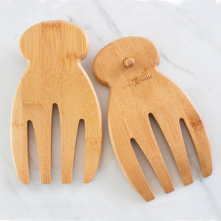 Salad Hands, Bamboo Salad Serving Utensils - La Cuisine