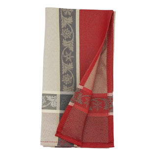 Jacquard Christmas Napkins - Red Set/4 - La Cuisine