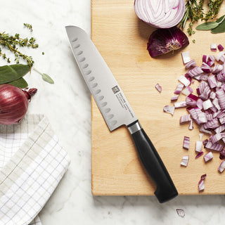 Four Star Hollow Edge Santoku Knife 7" - La Cuisine