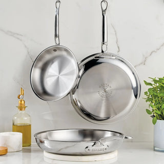Probond Luxe Stainless Steel Skillet, Set/3