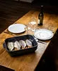 Appolia Ceramic Rectangular Baker Slate, 14"
