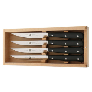 Porterhouse Steak Knife Set in Beechwood Box, Set/4 - La Cuisine