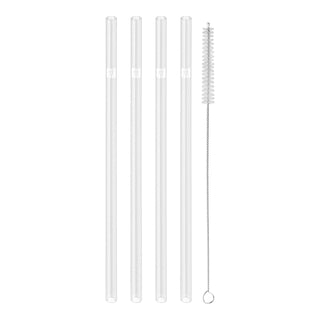 Sorrento Glass Straight Straws, Set/4 - La Cuisine