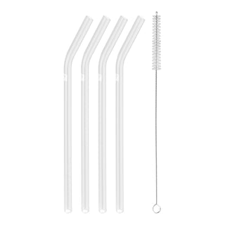 Sorrento Glass Bent Straws, Set/4 - La Cuisine