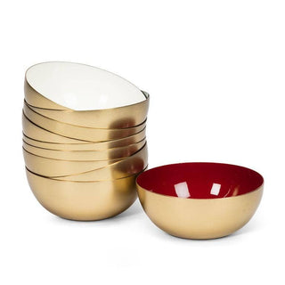 Mini Enamel Bowl-White-4"D