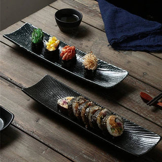 Minimalist Sushi Plates: Blue