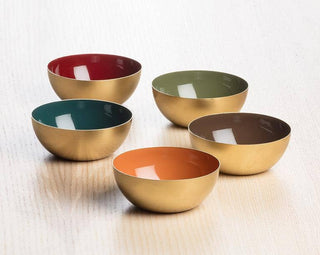 Mini Enamel Bowl-Moss Green-4"D