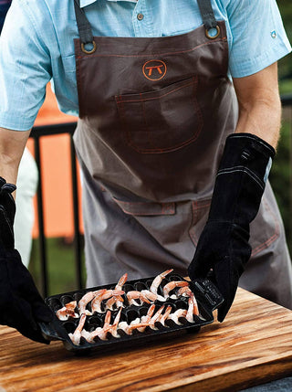 Outset Griller's Canvas Apron, Brown, 27" X 30" - La Cuisine