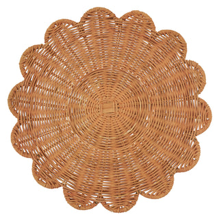 Rattan Charger Placemats - Rust Set/4 - La Cuisine