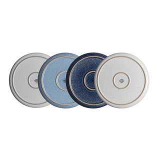 Studio Blue Coupe Salad Plates, Set/4