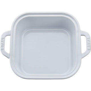 Ceramic Square Baking Dish w/Lid, 9"/2.5qt, White - La Cuisine