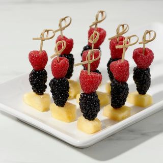 Party Disposable Knotted Bamboo Appetizer Picks - Asst Sizes: 7" Long