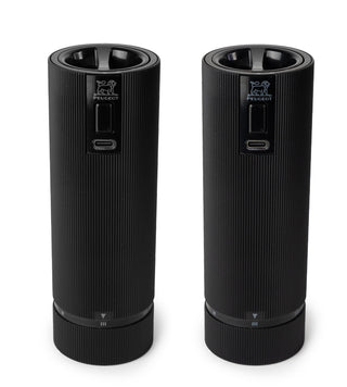 Night Electric Gift Set,  Line Electric Salt and Pepper Mills - La Cuisine